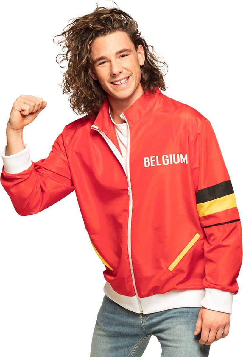 Boland - Trainingsjasje 'Belgium' man (XL) - Multi - XL - Volwassenen - - Sport- Rode duivels