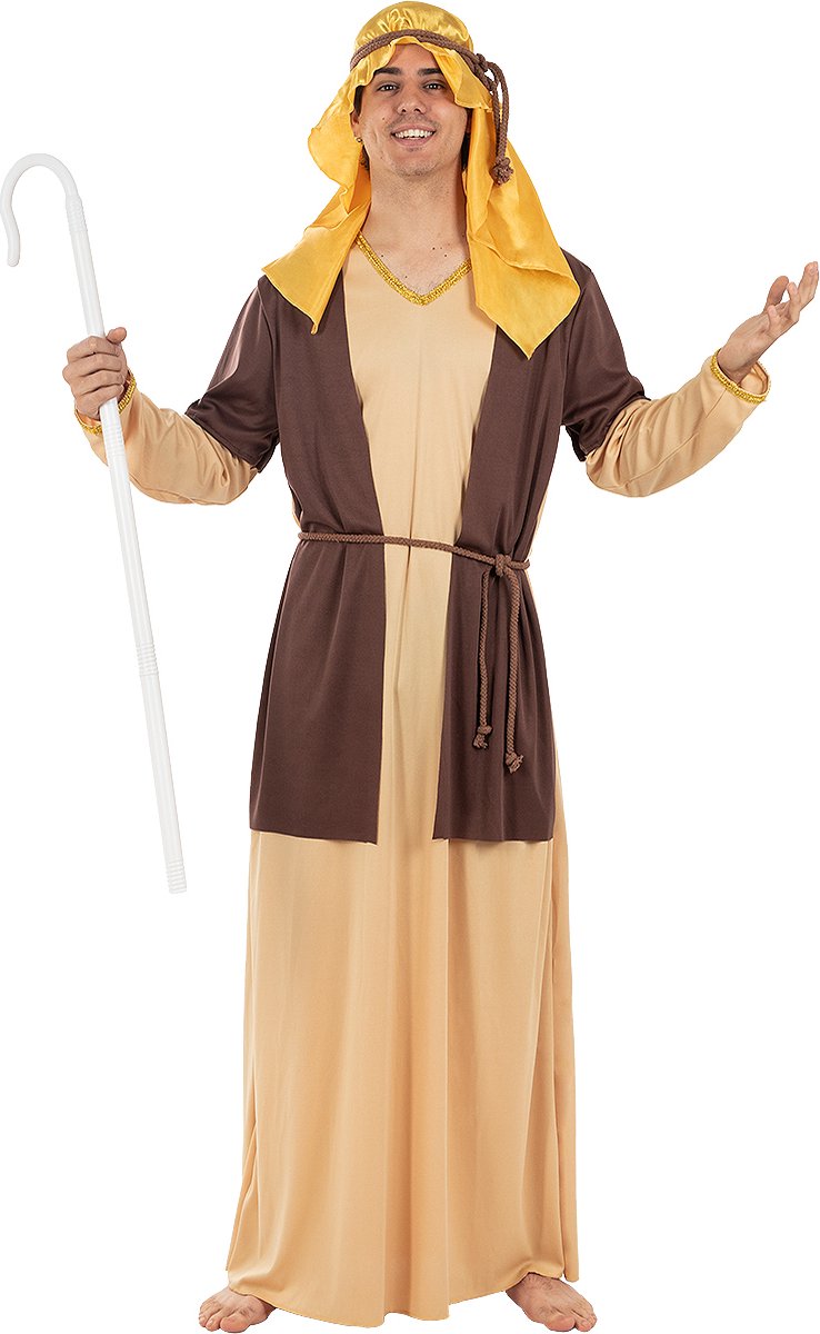 FUNIDELIA Sint Jozef Kostuum Voor voor mannen - Maat: S - M - Bruin