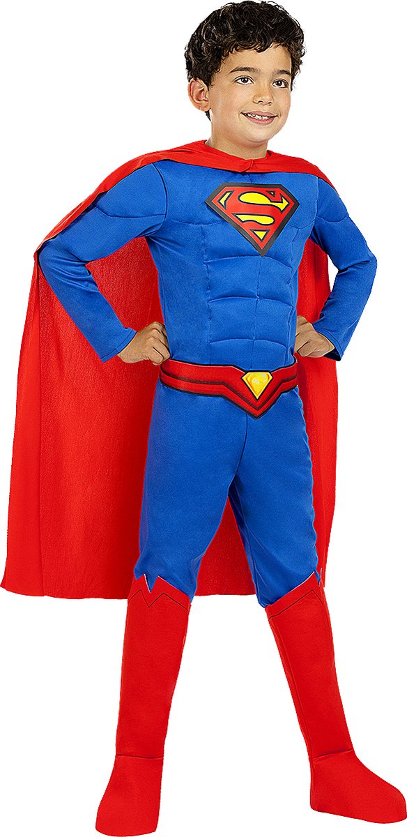 FUNIDELIA Superman Lights On! kostuum - 7-9 jaar (134-146 cm)