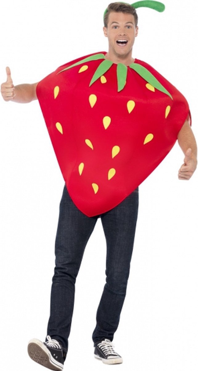 Aardbeien fruit pak / kostuum voor volwassenen