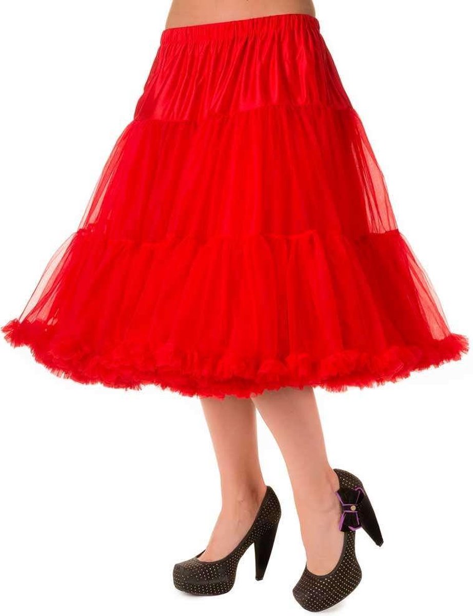 Banned 50's Petticoat Lang Rood