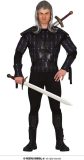 Guirca - Monsterjager Heks Geralt Van Rivia - Man - Zwart - Maat 48-50 - Carnavalskleding - Verkleedkleding