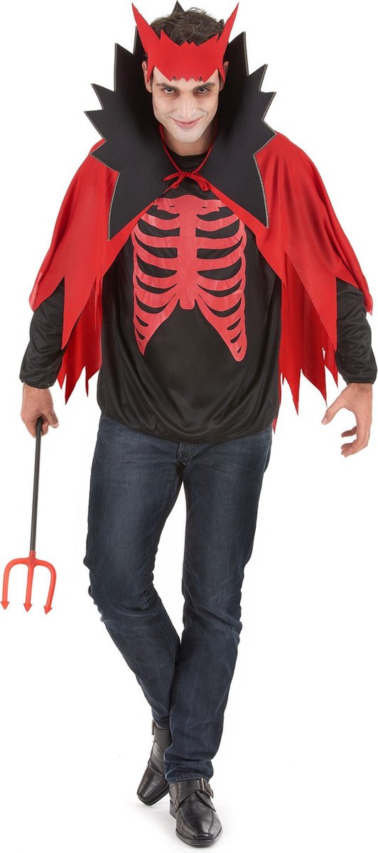 Halloween outfit Rode Duivel voor heren - Verkleedkleding - XL