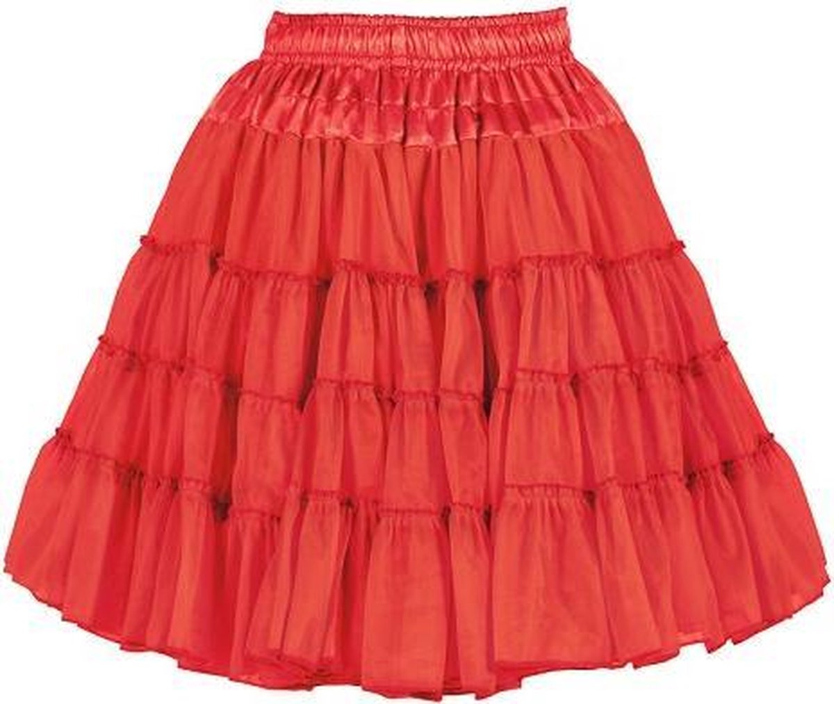 Luxe petticoat 2 laags rood