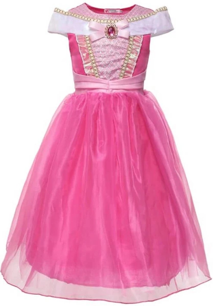 Prinsessenjurk 86 Meisje 2 jaar - Elsa Jurk - Luxe Verkleedjurk - Verkleedkleren Meisje - Prinsessen Verkleedjurk - Carnavalskleding Kinderen - Roze - Maat 86