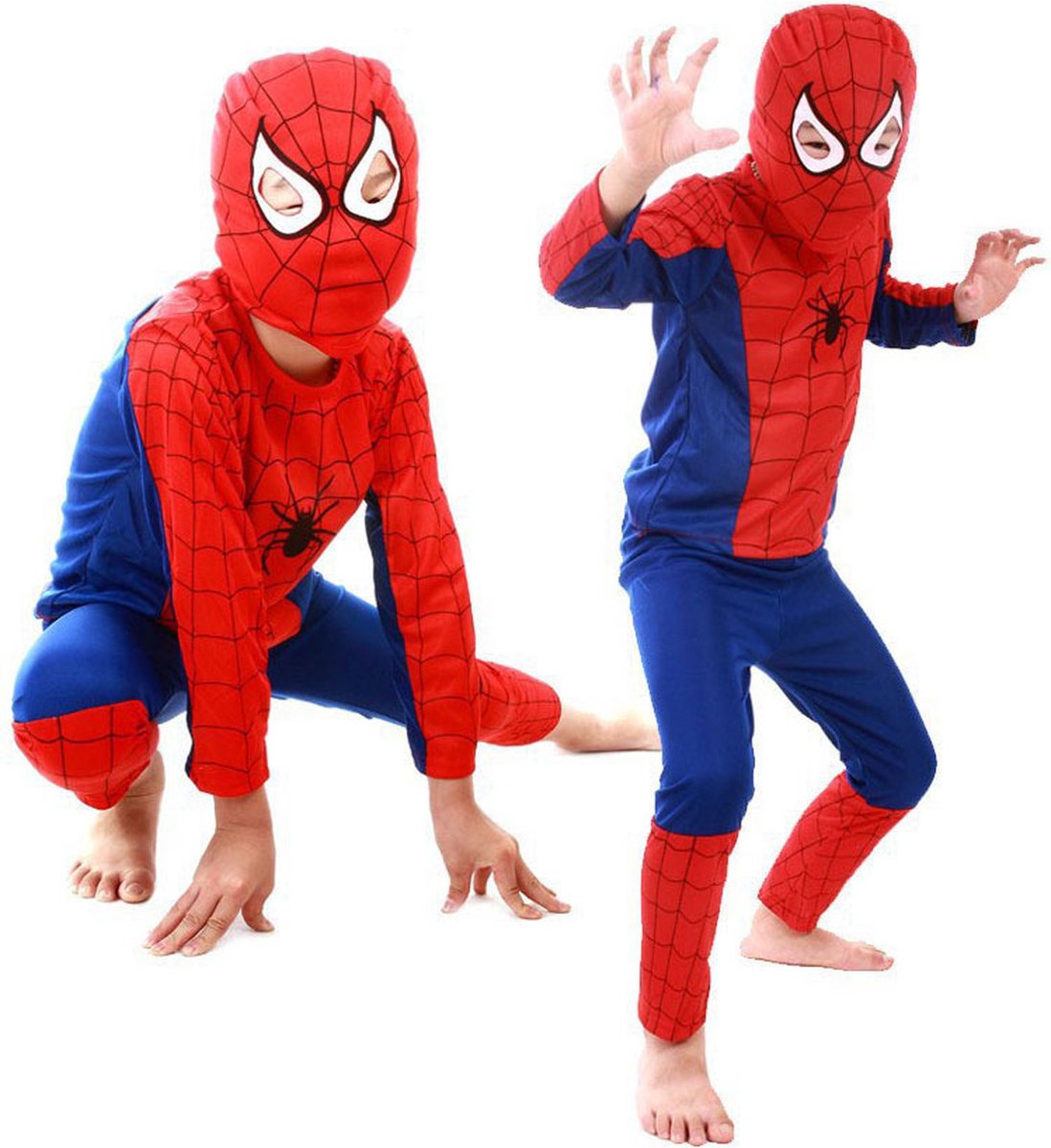 Spiderman kostuum maat M 110-120cm