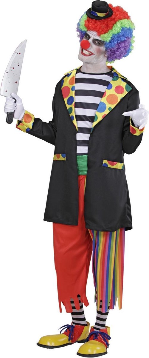 Verkleedkostuum Stoute clown voor heren Halloween - Verkleedkleding - Large