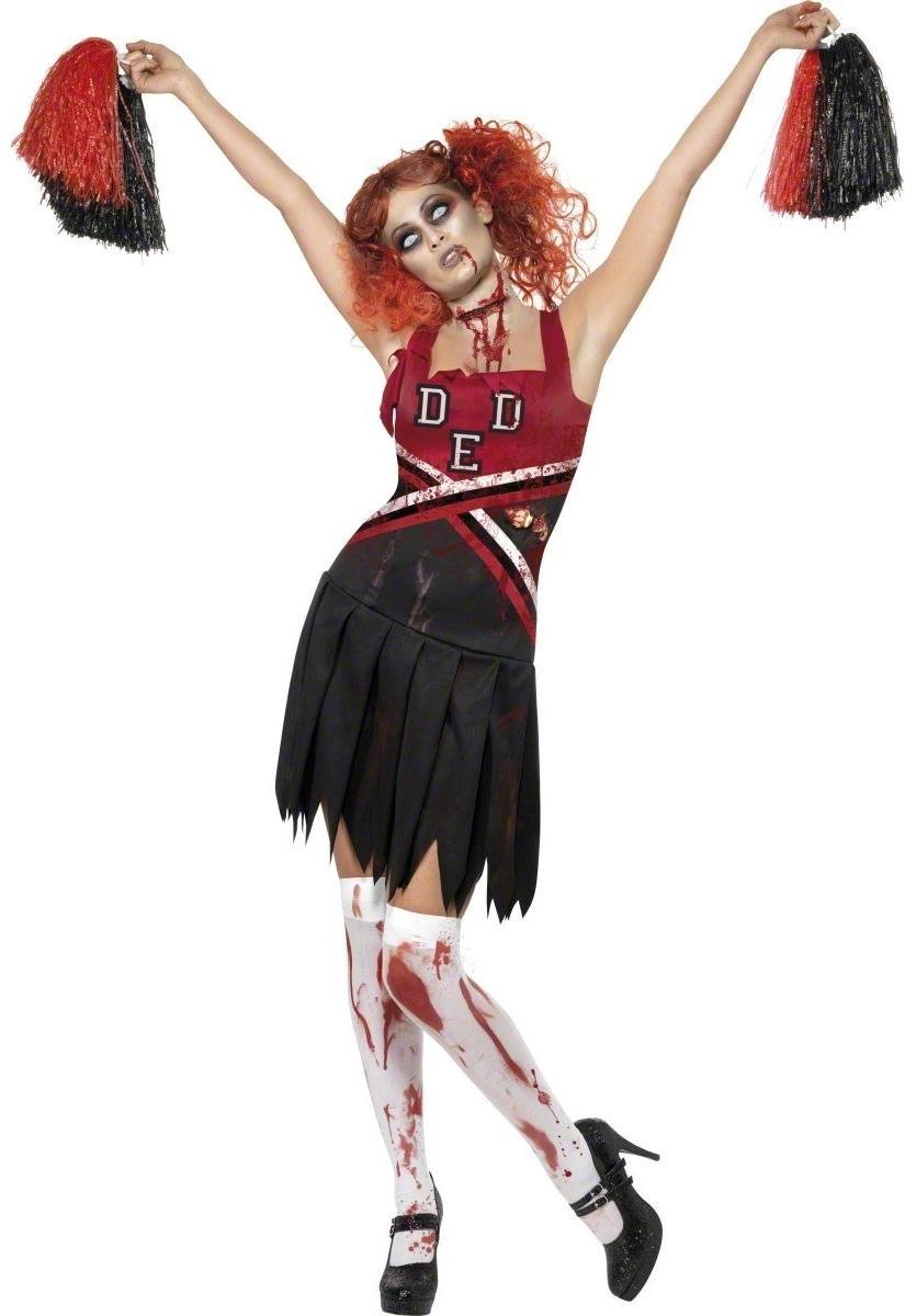 Zombie Cheerleader kostuum voor dames Halloween outfit - Verkleedkleding - XS