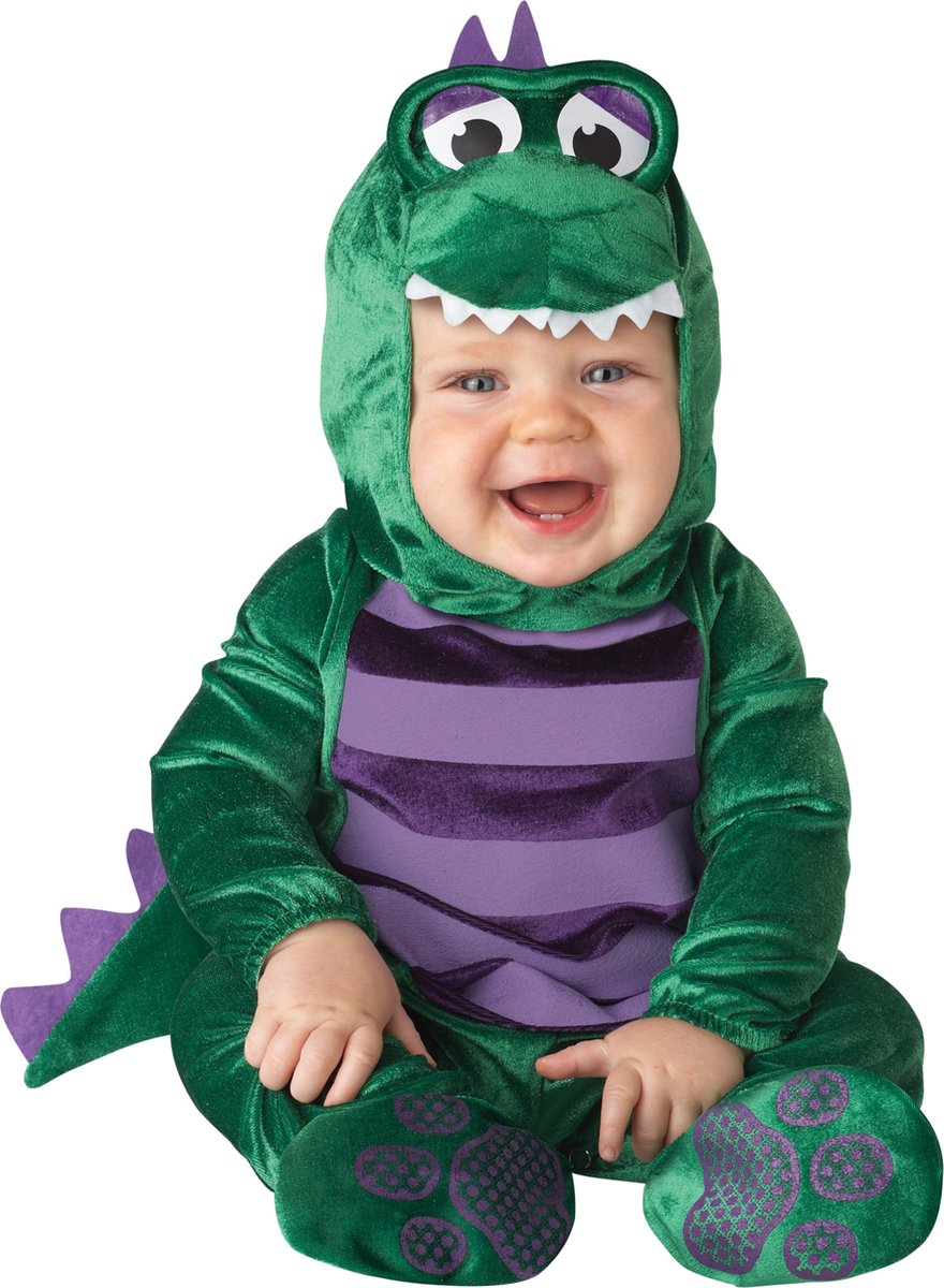 BOLO PARTY - Kleine dinosaurus kostuum voor baby's - Klassiek - 74/80 (12-18 maanden)