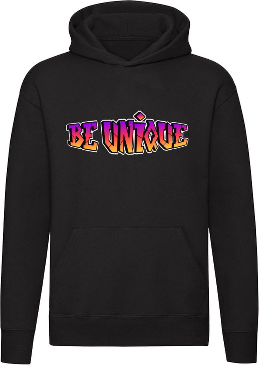Be unique Hoodie - uniek - motivatie - style - kunst - engels - unisex - trui - sweater - capuchon