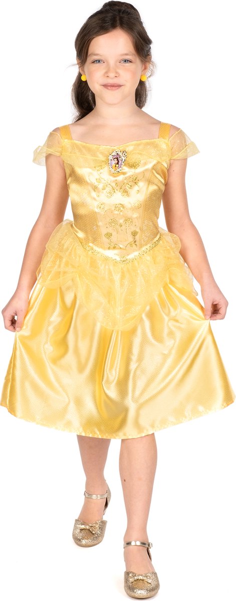 DISGUISE - Klassiek kostuum Belle voor meisjes - 122/134 (7-8 jaar)