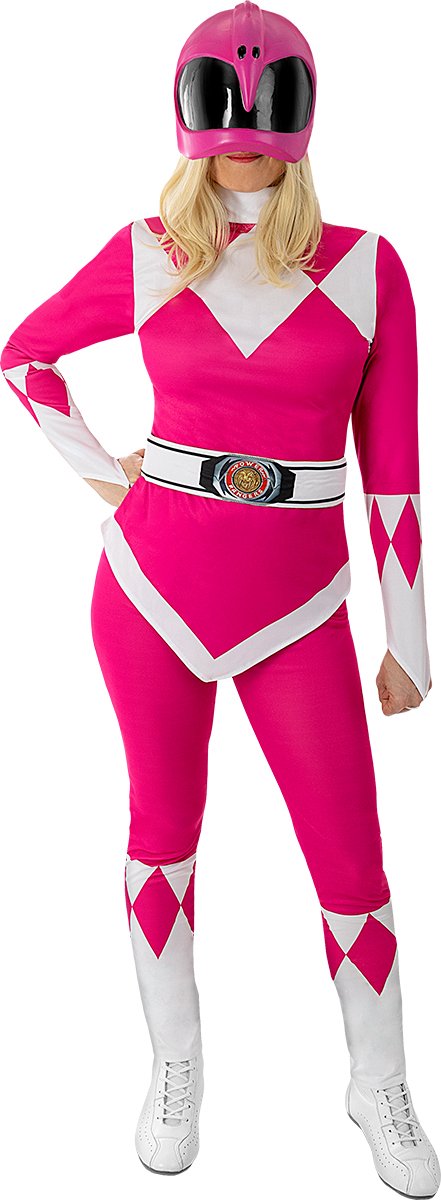 FUNIDELIA Roze Power Ranger-kostuum voor vrouwen - Maat: L - Roze