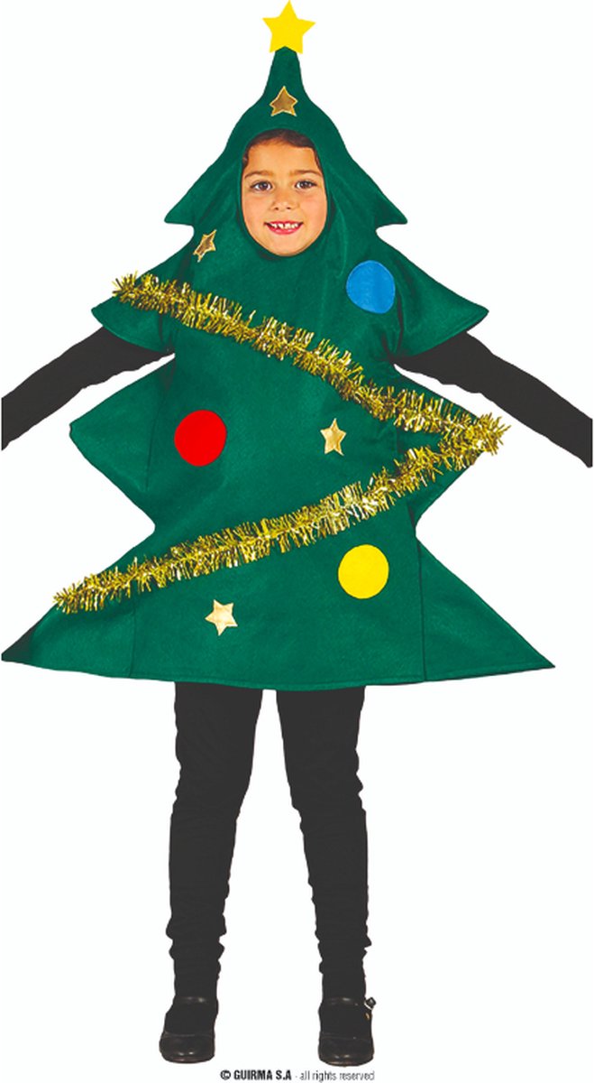 Fiestas Guirca - Kinderkostuum kerstboom 5-6 jaar