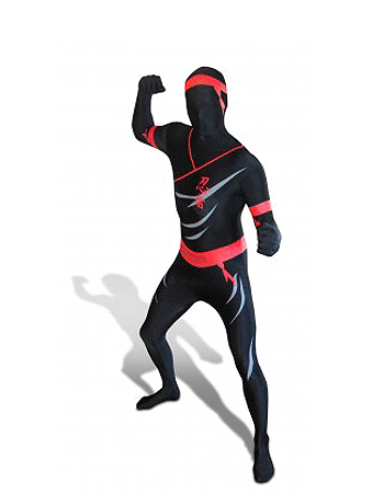 Originele morphsuit ninja pak L (160-175 cm) -