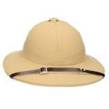 Tropenhelm - safari helmhoed - lichtbruin - volwassenen - verkleed hoeden -