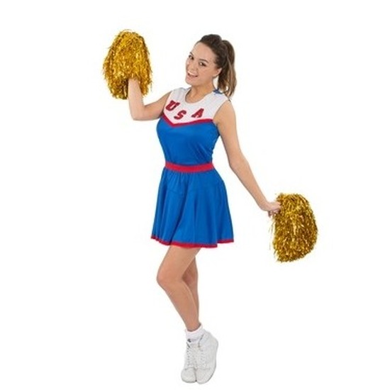 USA cheerleaders verkleed jurkje voor dames 36-38 (S) -