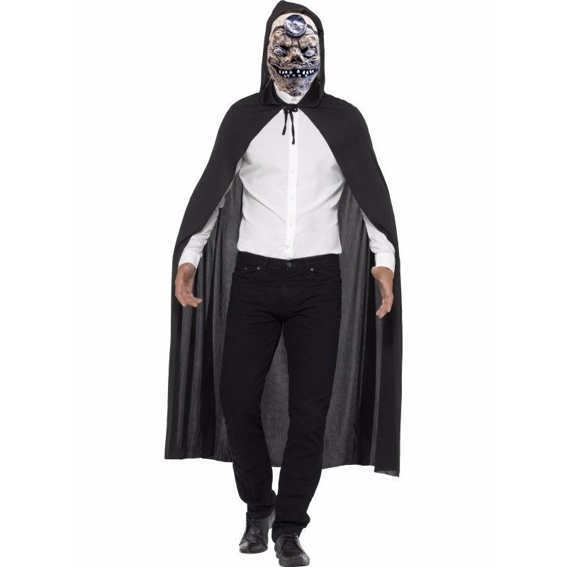 Zombie dokter verkleedkleding cape met masker One size -