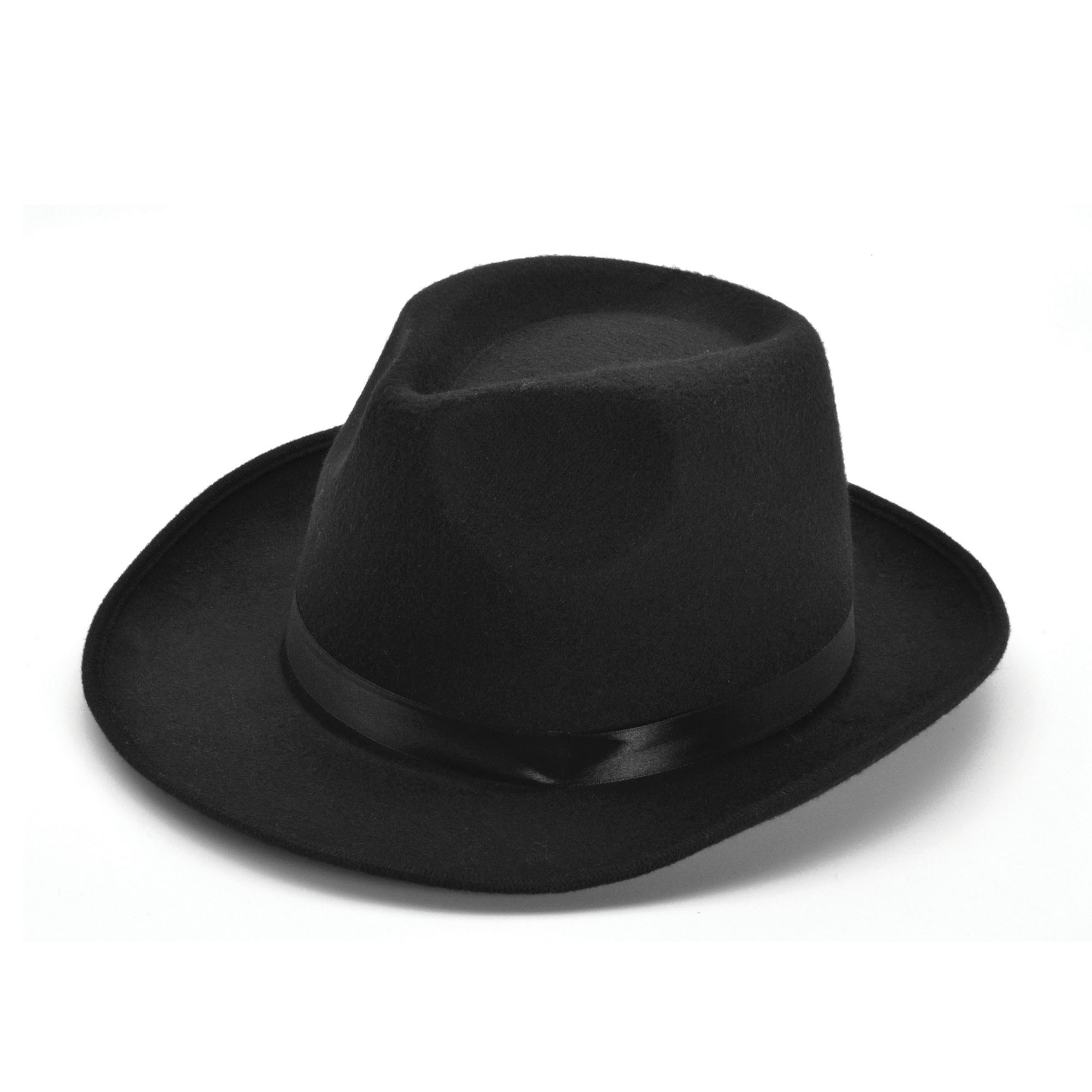 Zwarte Fedora verkleed hoed voor volwassenen -