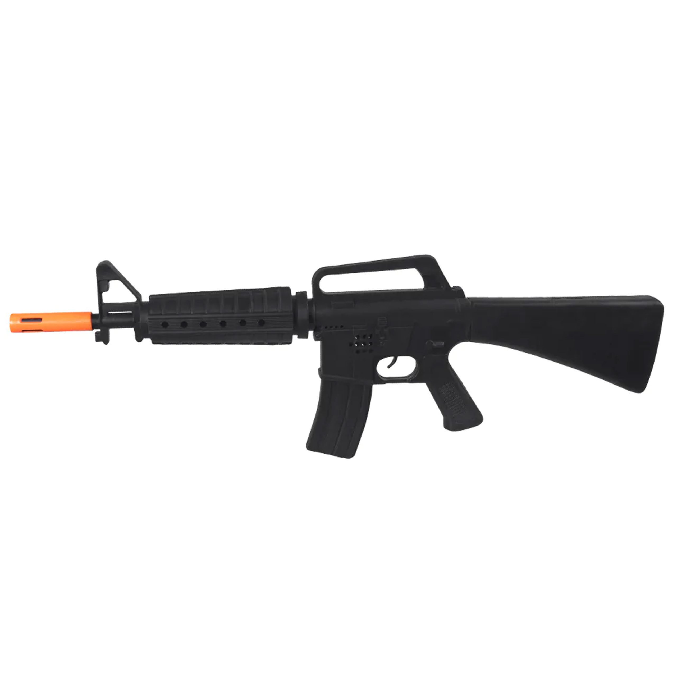 Boland Verkleed speelgoed Politie/Soldaten geweer - machinegeweer - zwart - plastic - 62 cm -