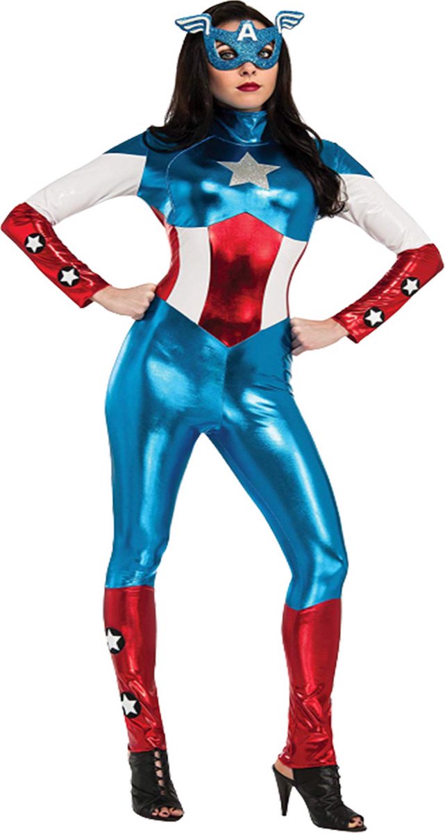 Captain America Dames kostuum.