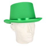 Fiestas Guirca verkleed hoge hoed - groen - voor volwassenen -