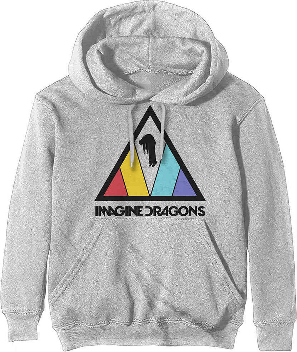 Imagine Dragons Hoodie/trui -S- Triangle Logo Grijs