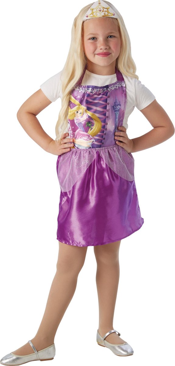 Disney Princess Rapunzel jurk met tiara voor kinderen - Verkleedkleding