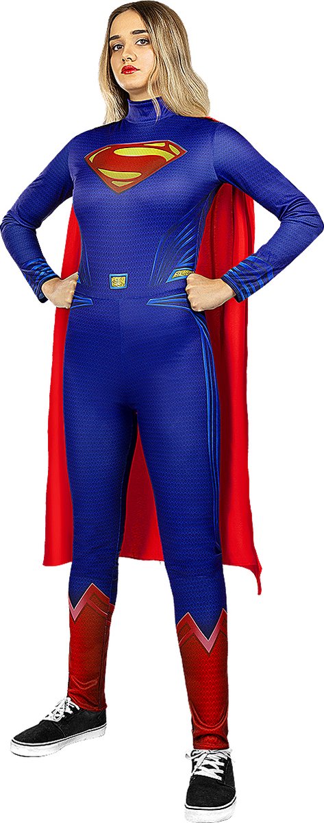 FUNIDELIA Supergirl Kostuum - Justice League - Superhelden Kostuum voor Vrouwen - Maat: L