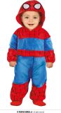Guirca - Spiderman Kostuum - Superheld Spiderhero Kind Kostuum - Blauw, Rood - 1 - 2 jaar - Carnavalskleding - Verkleedkleding