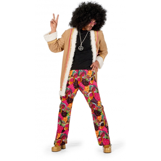 Hippie verkleedkleding voor heren 54 (XL) -