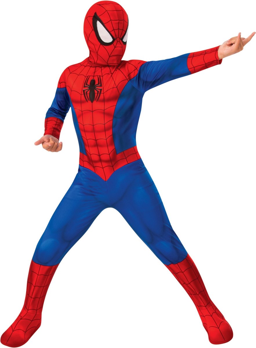 Rubies - Spiderman Kostuum - Spiderman Webshooter Held Kind Kostuum - Blauw, Rood - Small - Carnavalskleding - Verkleedkleding