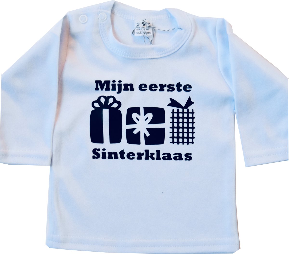 Stijlie Kids Mijn eerste Sinterklaas shirtje wit maat 62