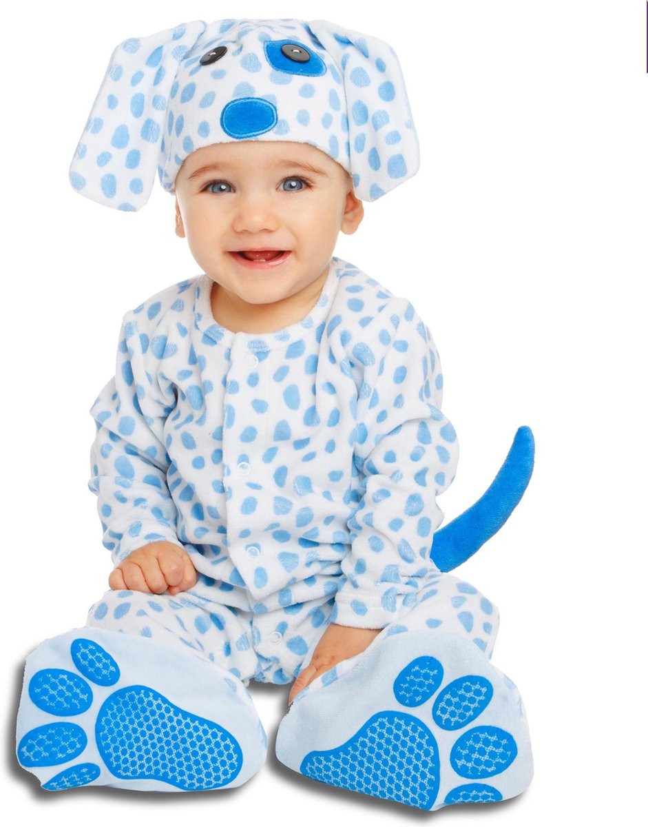 VIVING COSTUMES / JUINSA - Luxe kleine hond kostuum met speen voor baby's - 86/92 (1-2 jaar) - Kinderkostuums