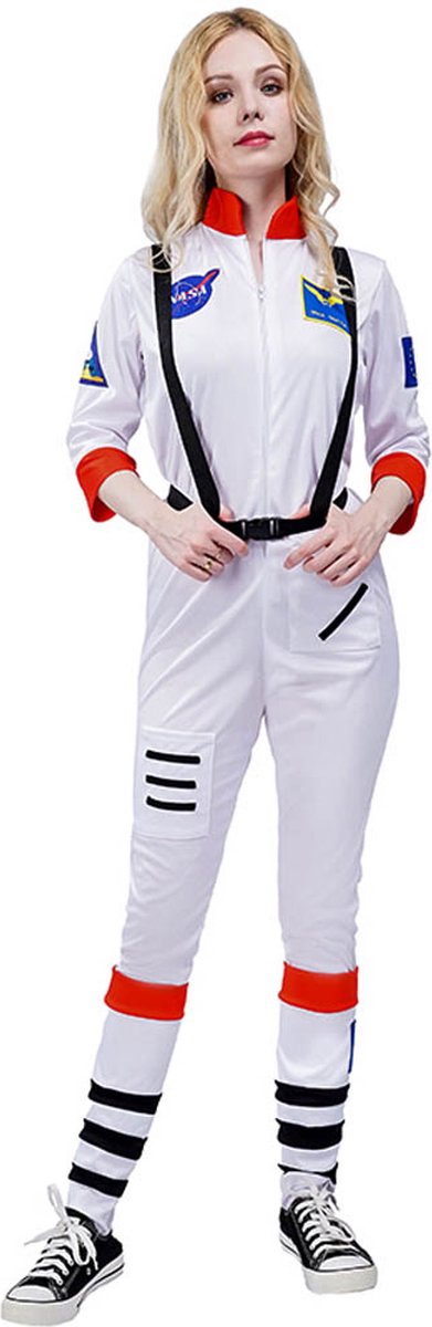 Astronaut Kostuum - Astronauten - Ruimtevaarder - Carnavalskleding - Carnaval kostuum dames - Maat M