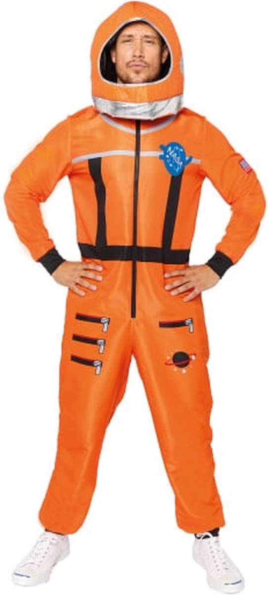 Astronaut Kostuum Oranje Volwassenen - Maat XL