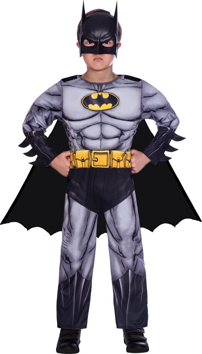 Batman Pak Kind - Classic Batman - Verkleedkleren Jongens - Maat 140