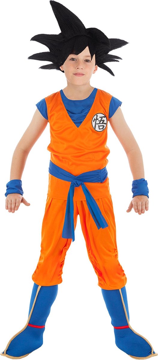 CHAKS - Dragon Ball Z Saiyan Goku kostuum voor kinderen - 110/116 (5-6 jaar)