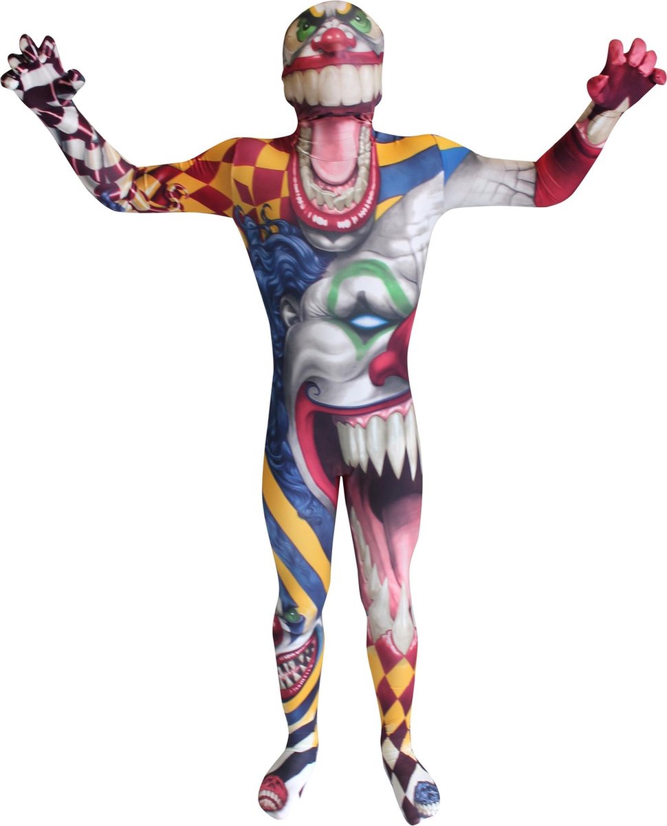 Eng Morphsuits™ clownskostuum voor kinderen - Verkleedkleding