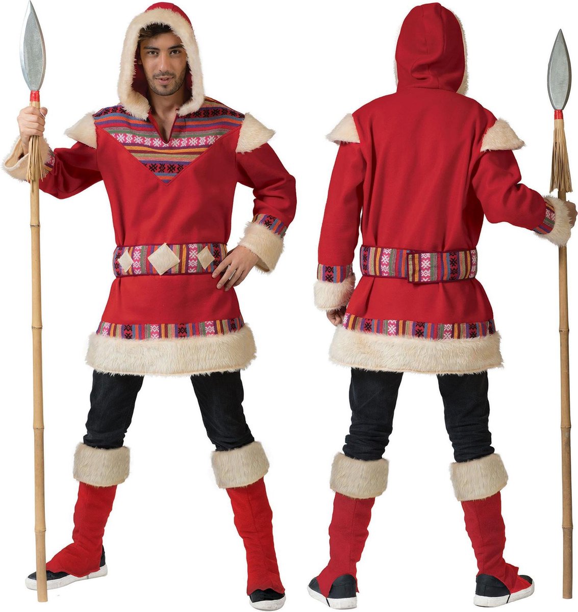 Eskimo Kostuum | Eskimo Nanook Heer | Man | Maat 48-50 | Carnaval kostuum | Verkleedkleding