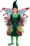 Funny Fashion - Elfen Feeen & Fantasy Kostuum - Willow Woman Elf - Meisje - Groen - Maat 128 - Carnavalskleding - Verkleedkleding