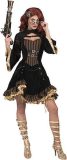 Funny Fashion - Steampunk Kostuum - Hot Steampunk Sally - Vrouw - bruin,zwart - Maat 44-46 - Carnavalskleding - Verkleedkleding