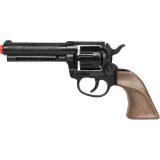 Gohner cowboy verkleed speelgoed revolver/pistool - metaal/plastic - 8 schots