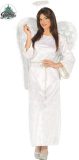 Guirma - Engel Kostuum - Engel Uit De Hemel - Vrouw - Wit / Beige - Maat 46-48 - Kerst - Verkleedkleding