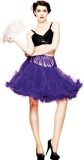 Hell Bunny mooie zachte paarse petticoat rok Super voor de carnaval! Extra dik! L XL 2XL