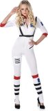 Karnival Costumes Astronaut Kostuum Carnavalskleding Dames Carnaval - Polyester - Maat XS - 3-Delig Jumpsuit/Riem/Sokken