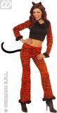 Leeuw & Tijger & Luipaard & Panter Kostuum | Tijger Dame Belly Tiger Kostuum Vrouw | Small | Carnaval kostuum | Verkleedkleding