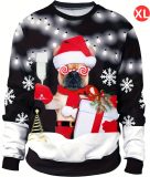 Livano Kersttrui - Heren - Foute Kersttrui - Christmas Sweater - Kerst Sweater - Christmas Jumper - Pyjama - Pullover - Maat XL - Hond