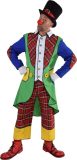 Magic By Freddy's - Clown & Nar Kostuum - Pipo De Clown Circus Artiest - Man - Multicolor - XXL - Carnavalskleding - Verkleedkleding