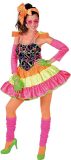 Magic By Freddy's - Rock & Roll Kostuum - Dolly Dot Jaren 80 Disco - Vrouw - Multicolor - Extra Small - Carnavalskleding - Verkleedkleding