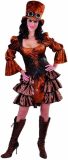 Magic By Freddy's - Steampunk Kostuum - Steampunk Stoomkracht Fantasie - Vrouw - Brons - XL - Carnavalskleding - Verkleedkleding